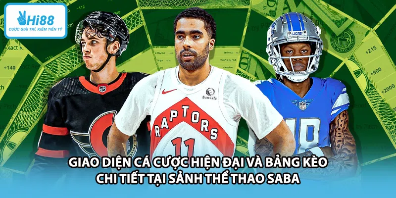 Giao diện cá cược hiện đại và bảng kèo chi tiết tại sảnh thể thao SABA