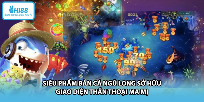 Siêu phẩm bắn cá ngũ long sở hữu giao diện thần thoại ma mị